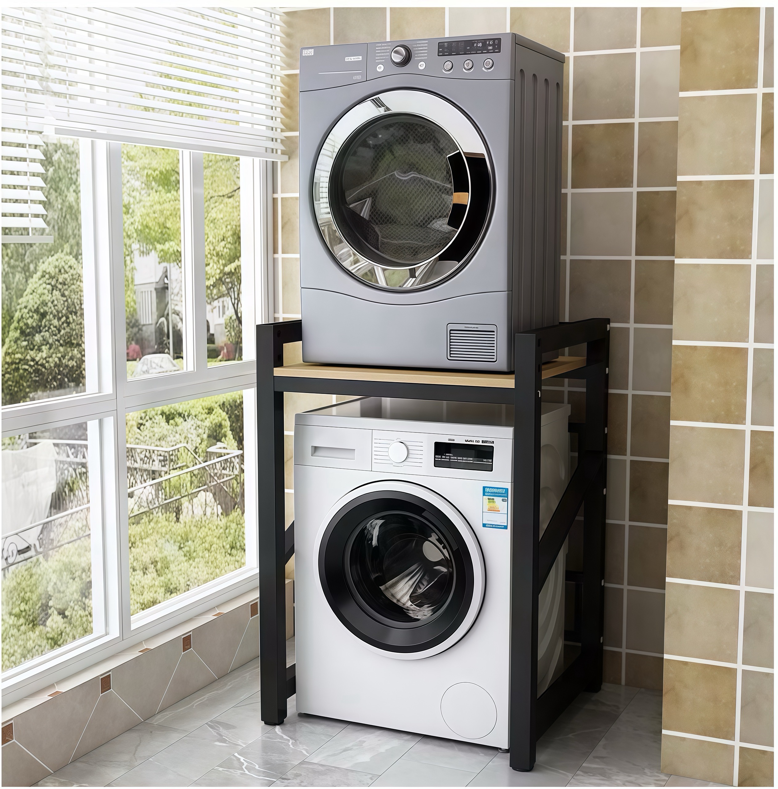 Washing Machine Rack Balcony Storage Rack Multi-Layer Storage Rack ...