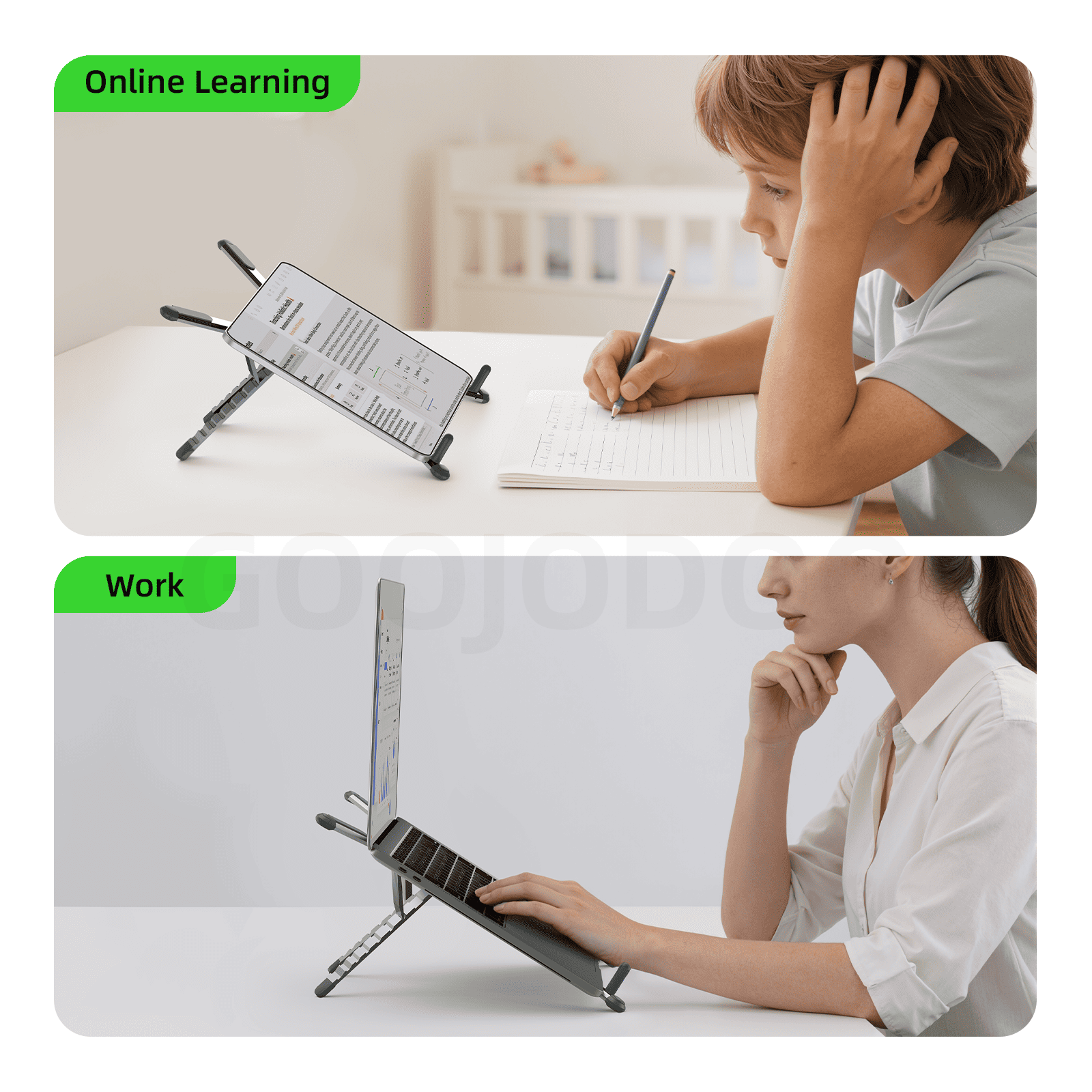 GOOJODOQ Multifunctional Stand Holder for Tablet Phone Laptop Selfie ...
