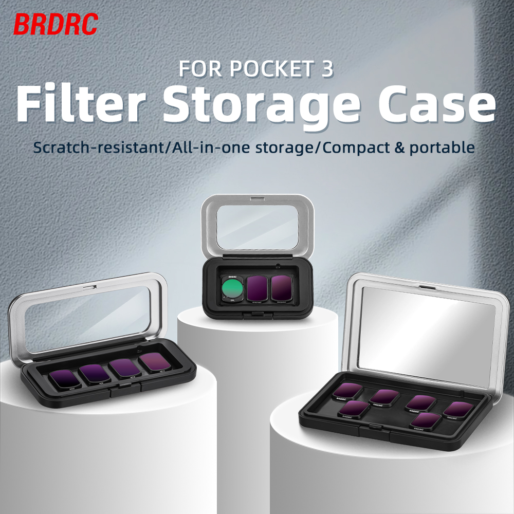 S/M/L Size Filter Storage Case For DJI Osmo Pocket 3/4,ND/CPL/UV Lens ...