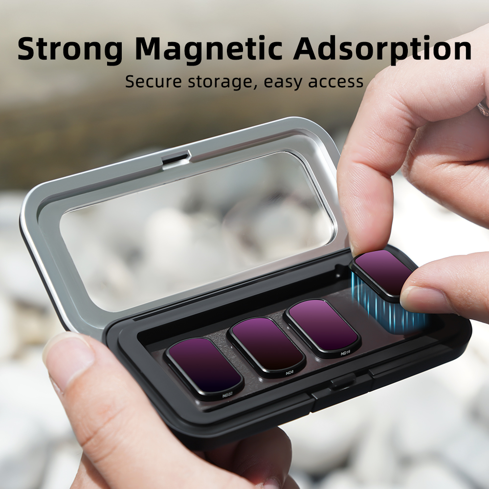 S/M/L Size Filter Storage Case For DJI Osmo Pocket 3/4,ND/CPL/UV Lens ...