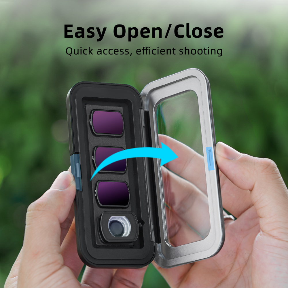 S/M/L Size Filter Storage Case For DJI Osmo Pocket 3/4,ND/CPL/UV Lens ...