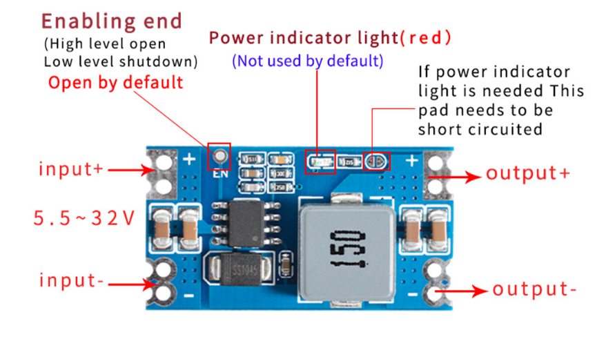 5pcs/1pc Mini560 Pro 5A DC-DC Step Down Buck Stabilized Voltage Power ...