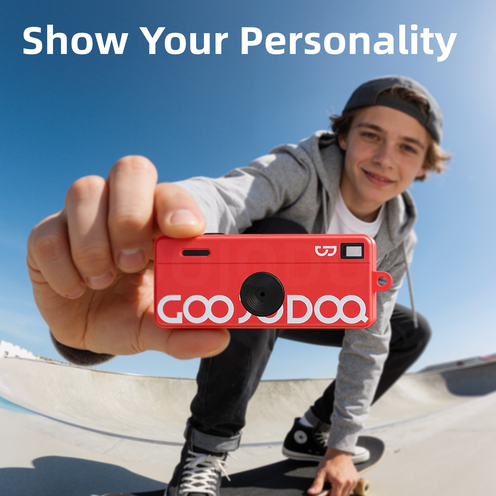 GOOJODOQ Thumb Camera Retro CCD Mini Digital Supports up to 32GB TF ...