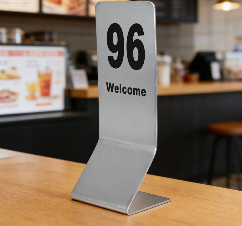 Table Numbers Props Stainless Steel Restaurant NO.1-100 Double-side ...