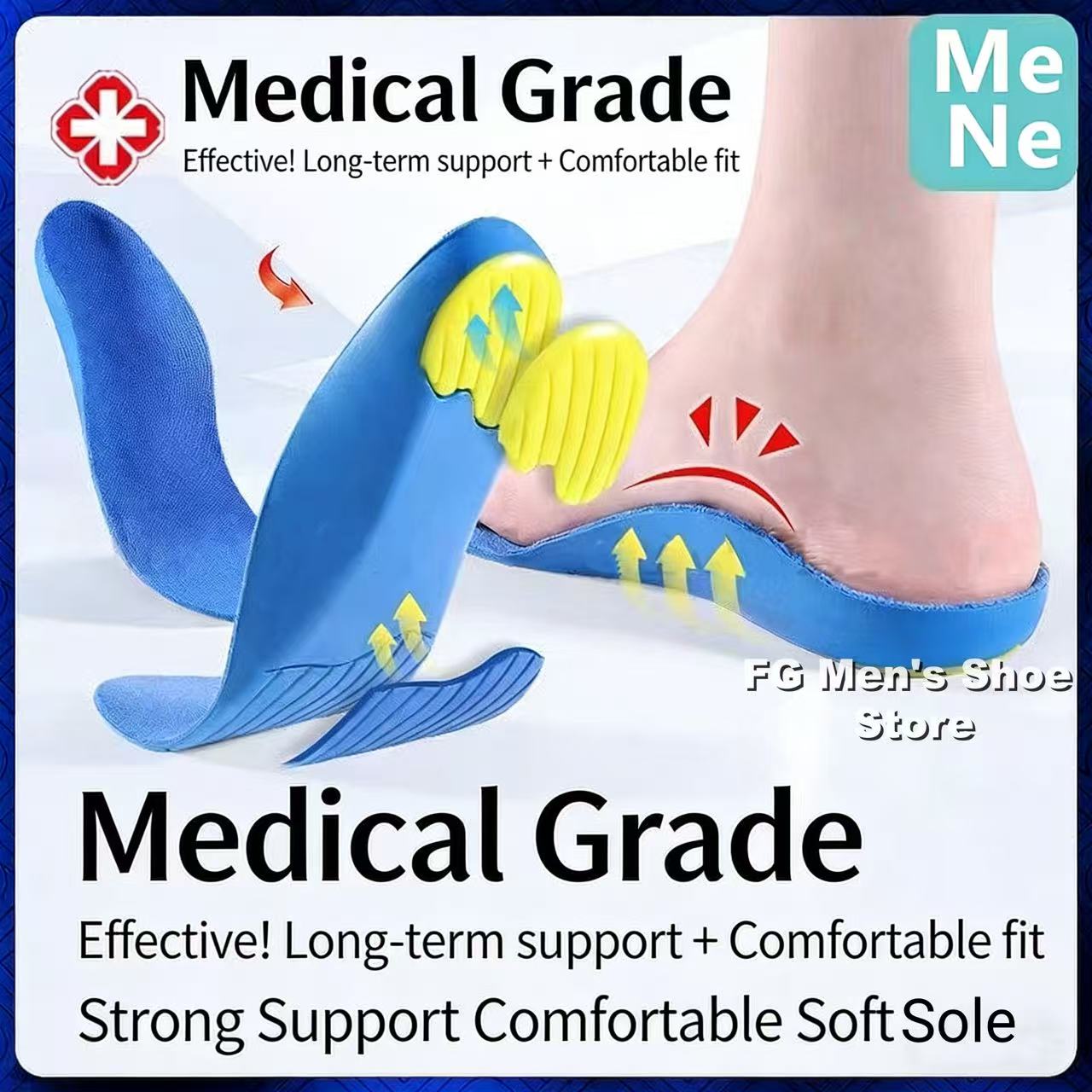 Medical Grade Flat Foot Correction Insole Children Adult Foot Valgus X ...