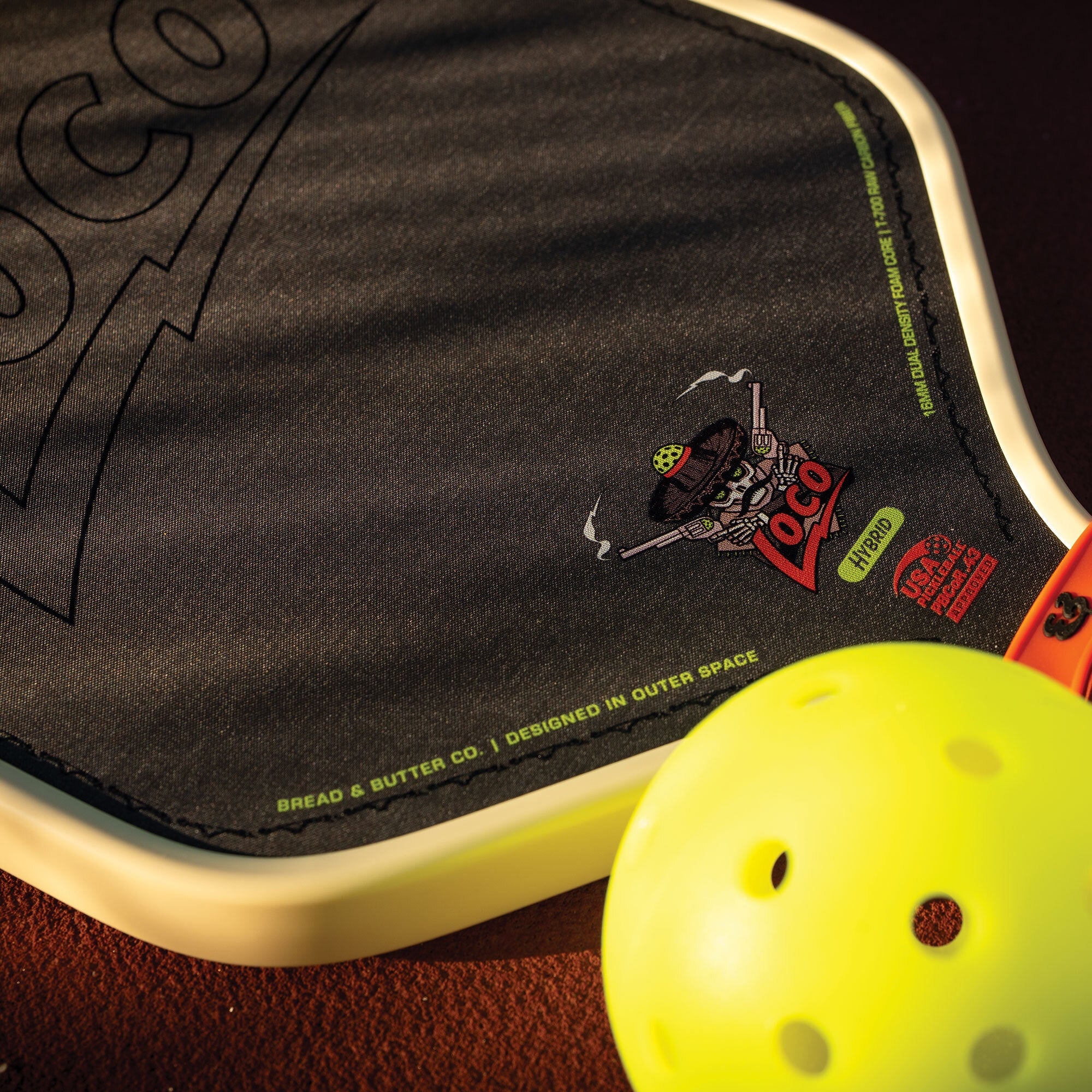 Bread & Butter LOCO Pickleball Paddle Set - Foam Core Carbon fiber T700 ...