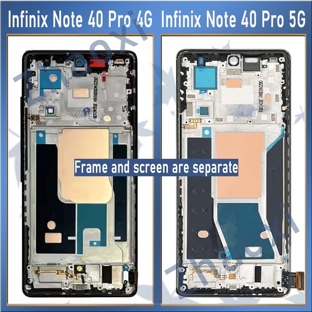 Original AMOLED Infinix Note 40 Pro 4G 5G LCD Display Touch Screen With ...