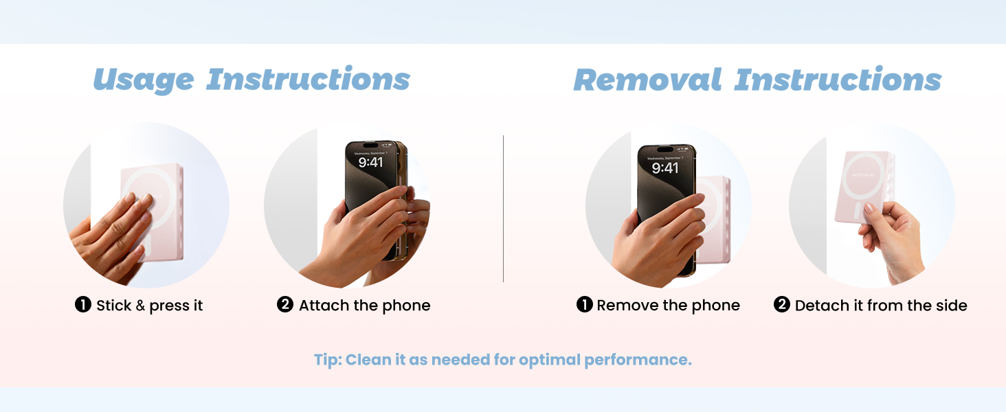2026 Pro3 Magnetic Sticky Phone Grip Stand Removable Suction Holder ...