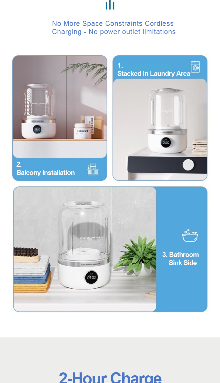 WANTECH™ Mini Washing Machine Wireless Portable Mini Washing Cup for ...