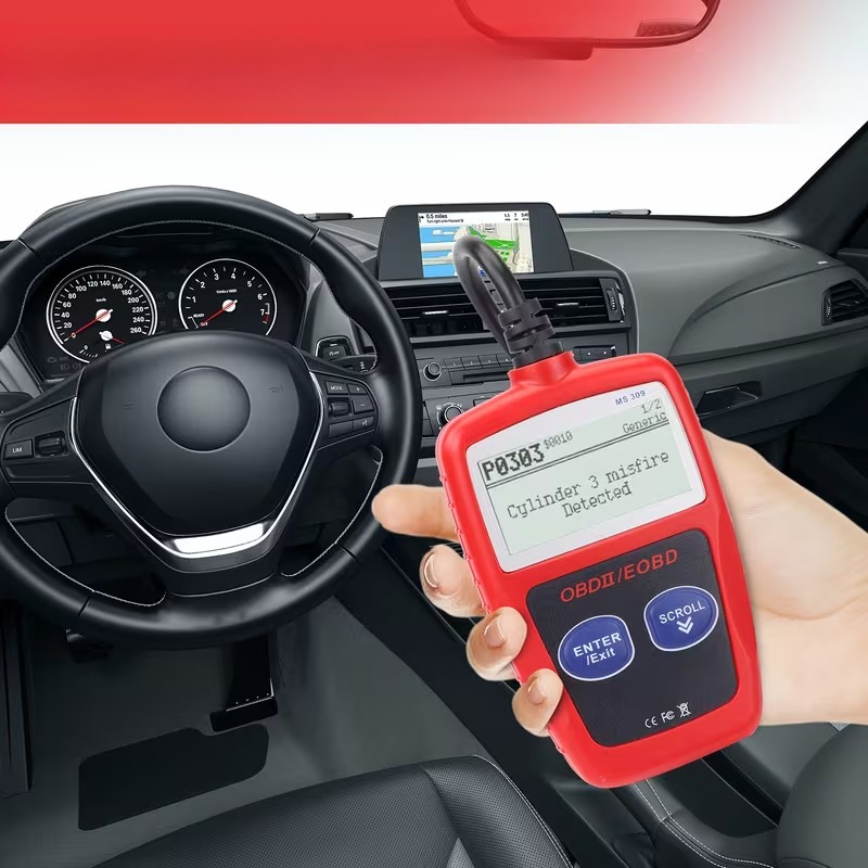 MS309 Upgraded Advanced OBD2 OBDII EOBD Car Diagnostic Scanner ...