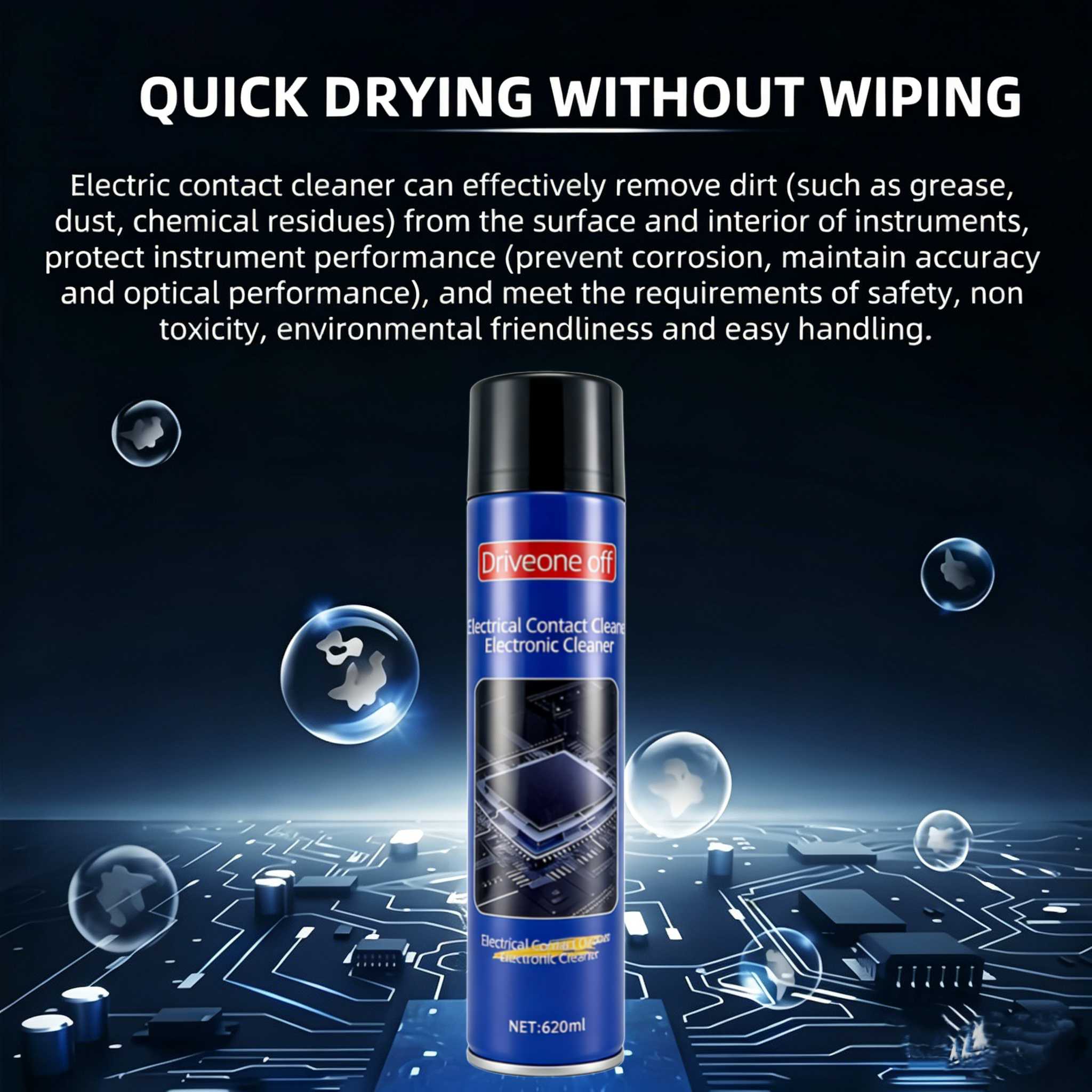 620ML Fast Drying Electronic Contact Cleaner Spray Contact Grease ...