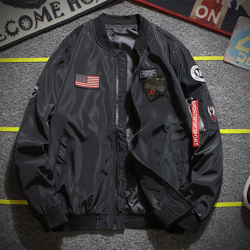 Bomber Jacket Korean explosion men's jacket 4 color thin explosion ...