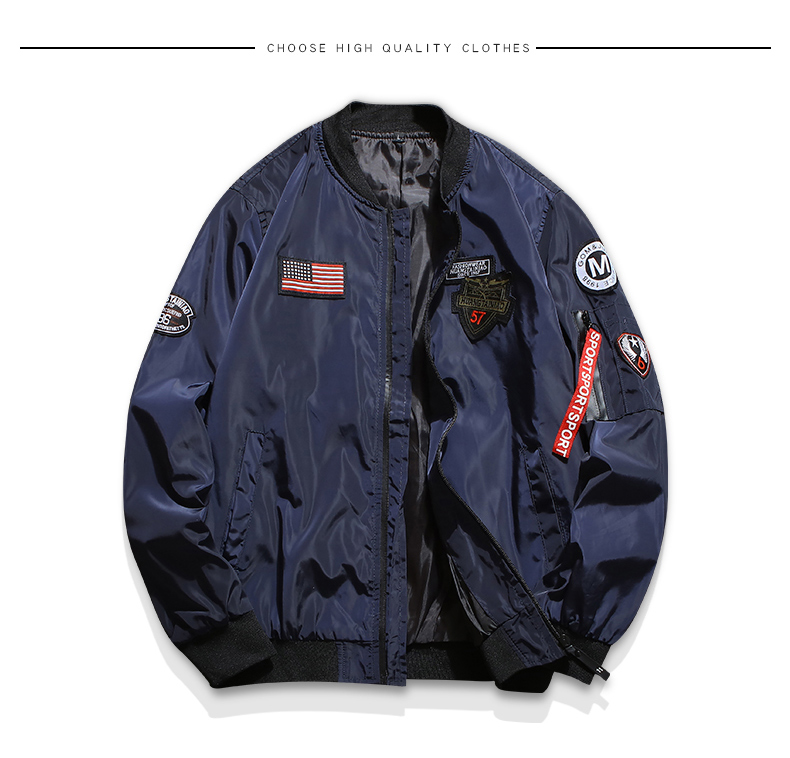 Bomber Jacket Korean explosion men's jacket 4 color thin explosion ...