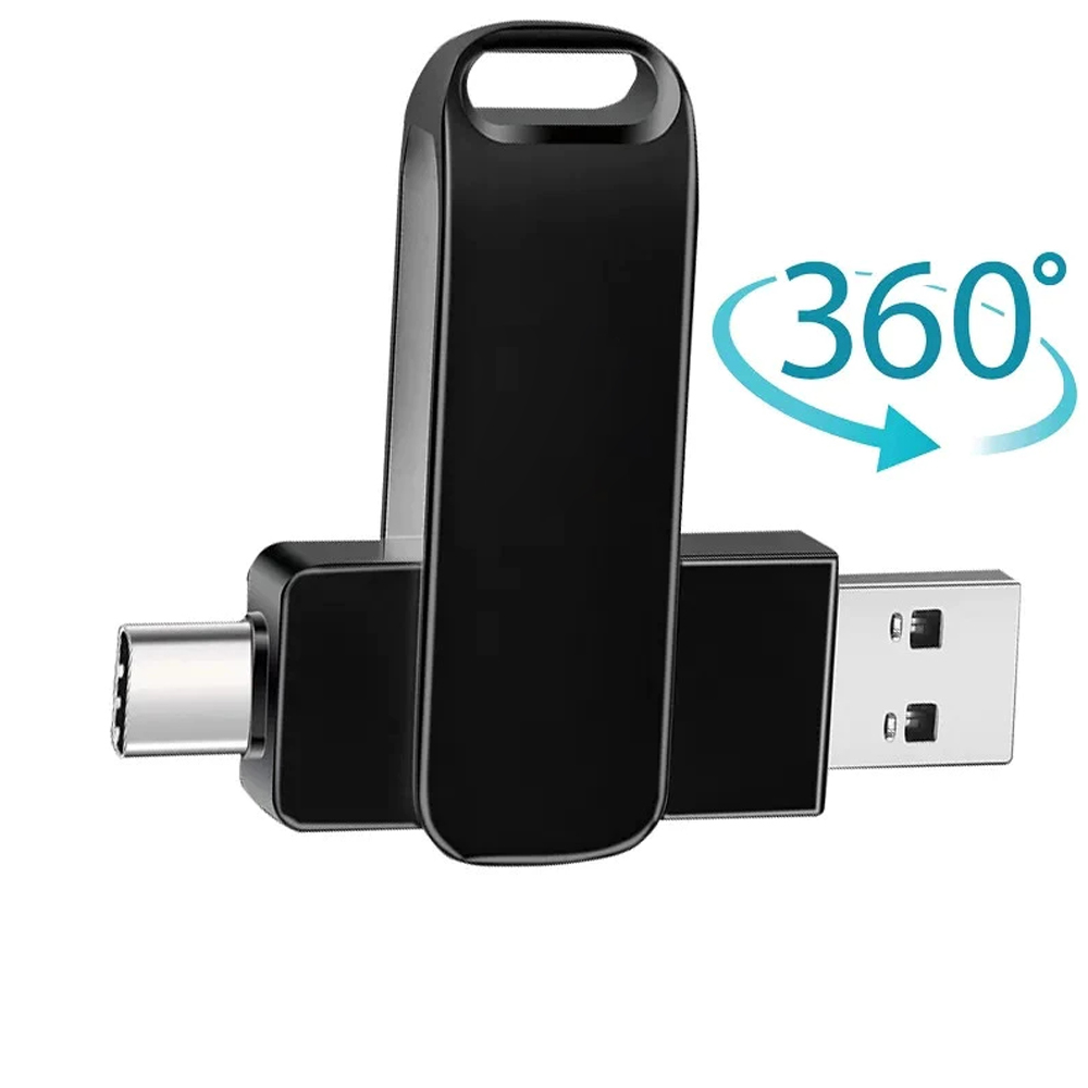 2TB USB Flash Drive 2 in 1 Metal Waterproof High Speed OTG Pendrive ...