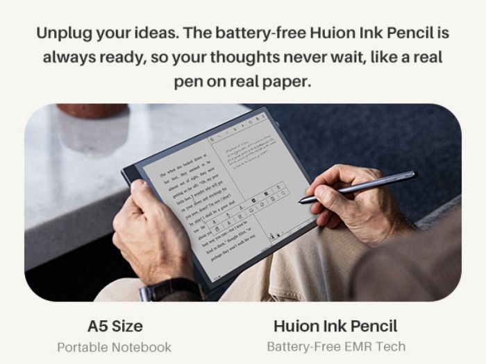 Huion Ink 10.3 Inch E-Ink Smart Note Pad 3-in-1 Digital Notebook E Note ...