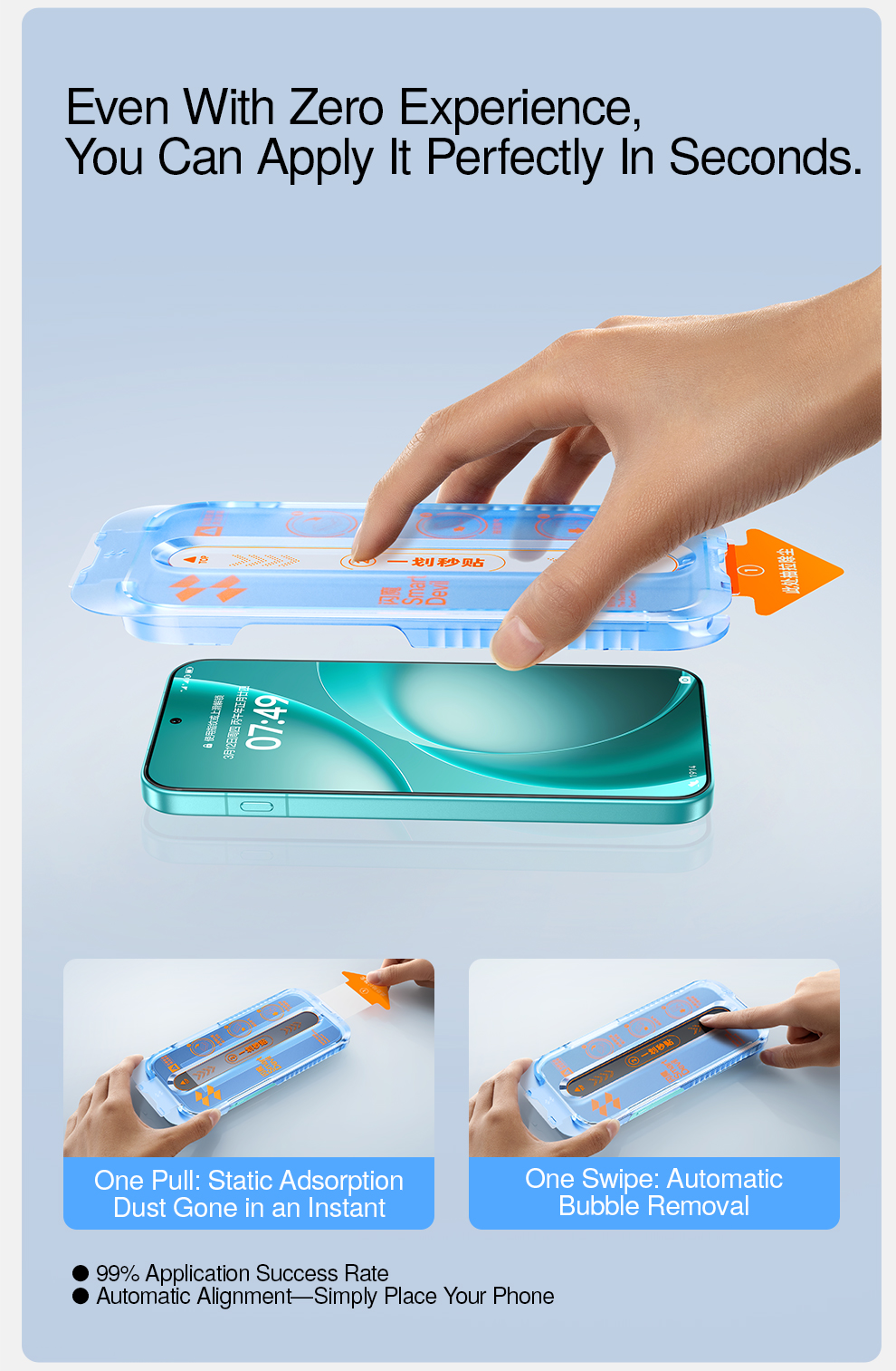 SmartDevil Dust-Free Box Quick Install HD Tempered Glass For OPPO Find ...