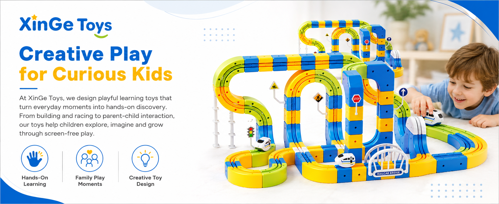 🔥Local Delivery🔥DIY Floating Magnetic Track Building Blocks Set 🚄Anti ...