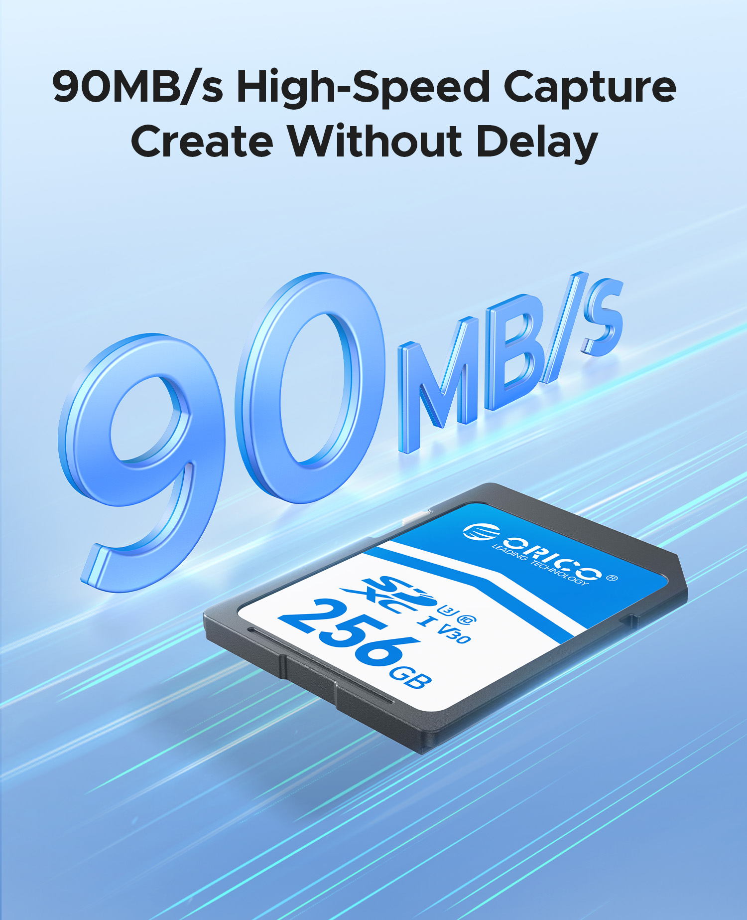ORICO 32GB 128GB SD Card V30 4K Full HD 90MB/s SDXC Memory Card for ...