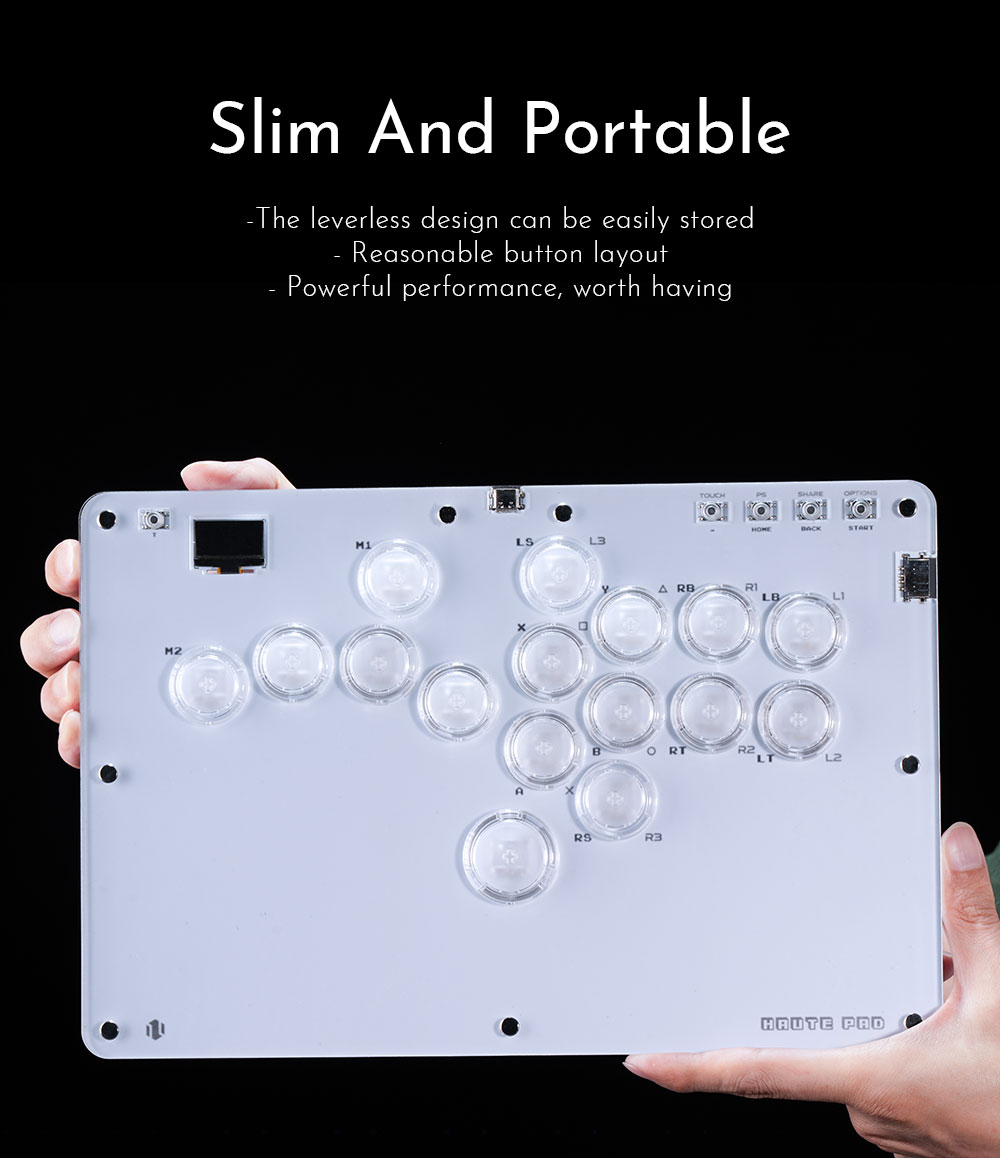 Haute42 Pad R Street Fighter 6 Leverless Table GP2040-CE Switch ...