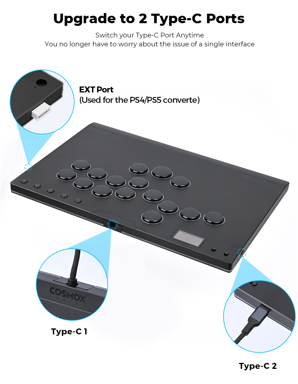 Haute42 Hitbox Joystick Controller for PC/PS4/PS5/Steam M Ultra Gen 2 ...