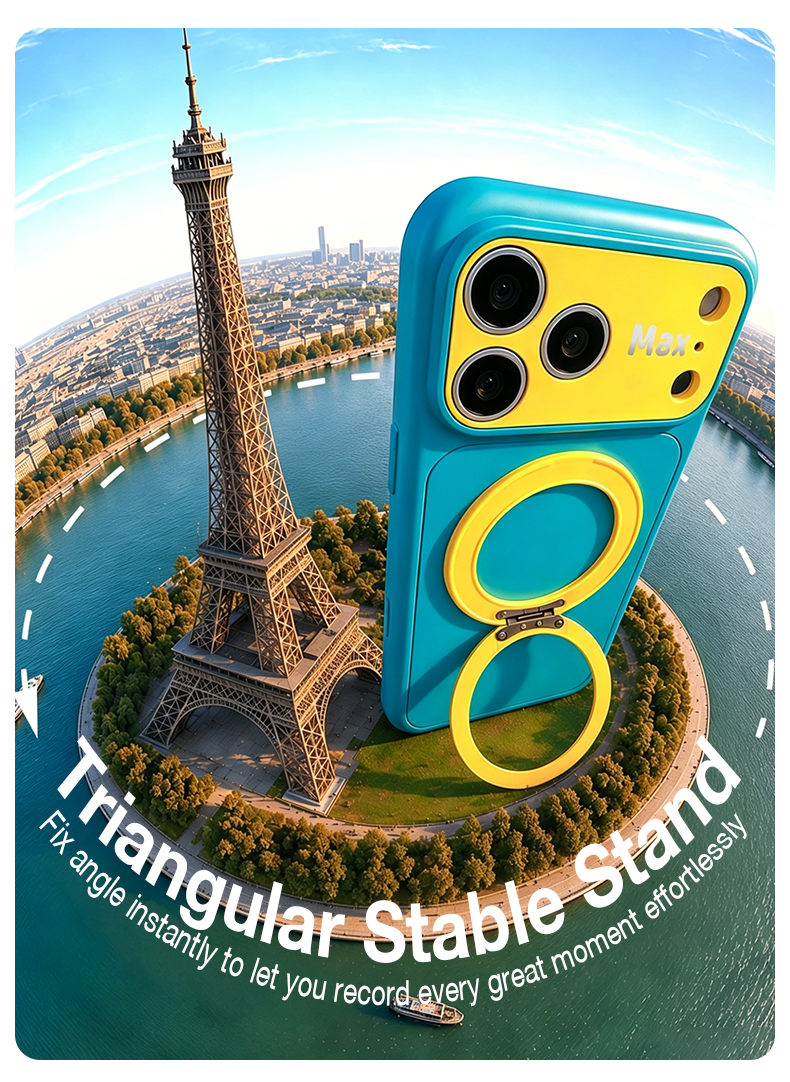 Sanptoch For Magsafe 360° Stand Ring Phone Case For iPhone 18 17 16 15 ...