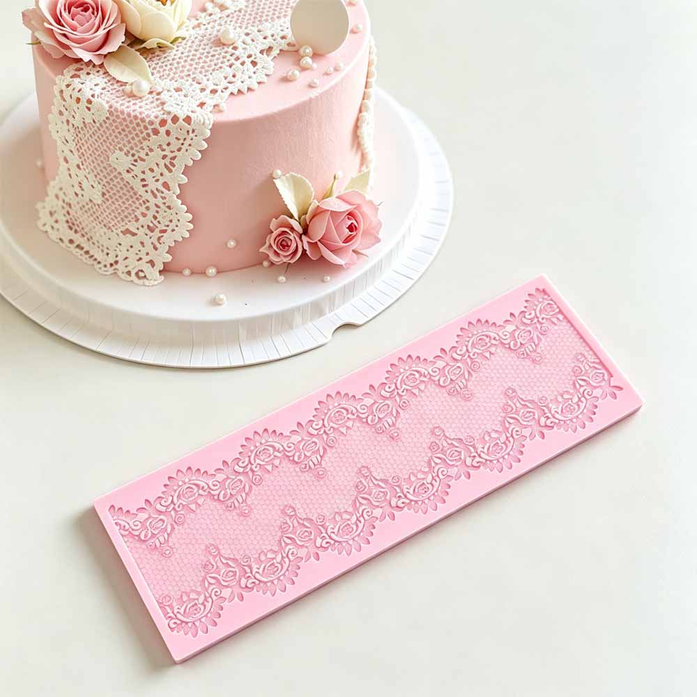 5 Styles Fondant Lace Silicone Mold – Floral / Vintage / Damask Pattern ...