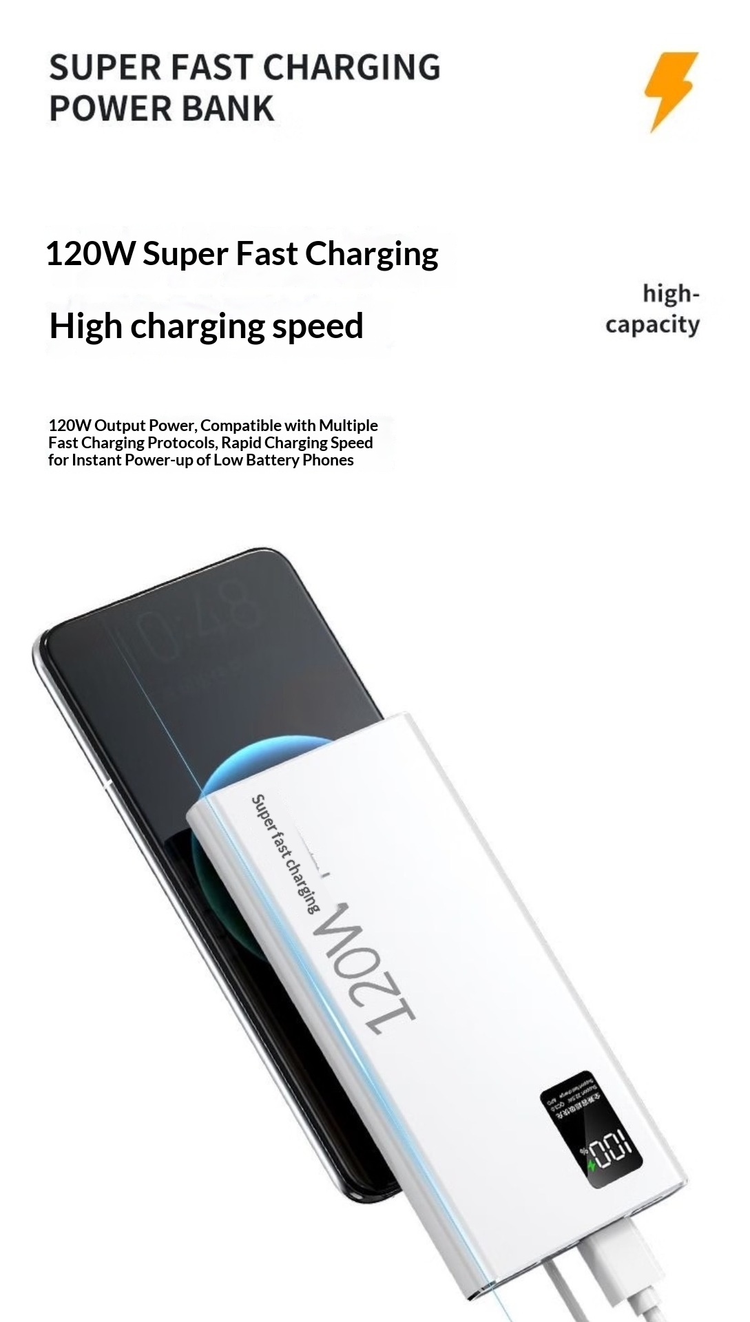 ️Clearance Special Offer Processing🔥120W Fast charging Powerbank CCC ...