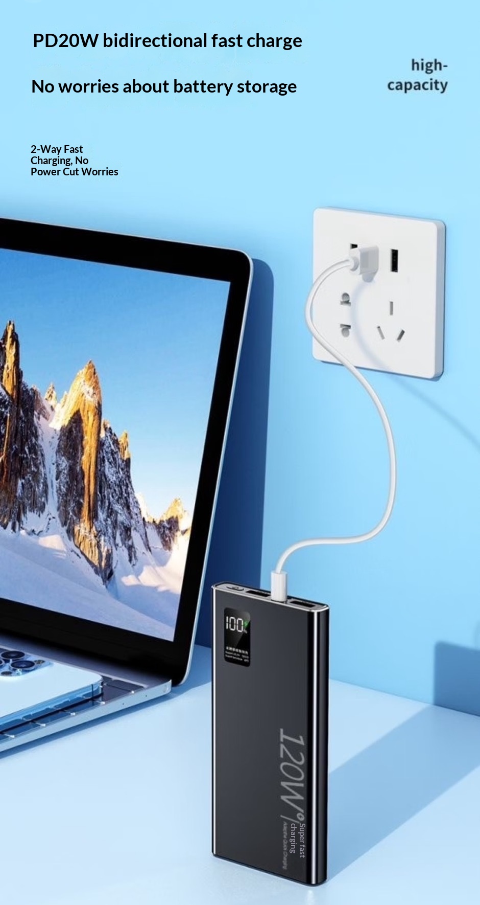 ️Clearance Special Offer Processing🔥120W Fast charging Powerbank CCC ...