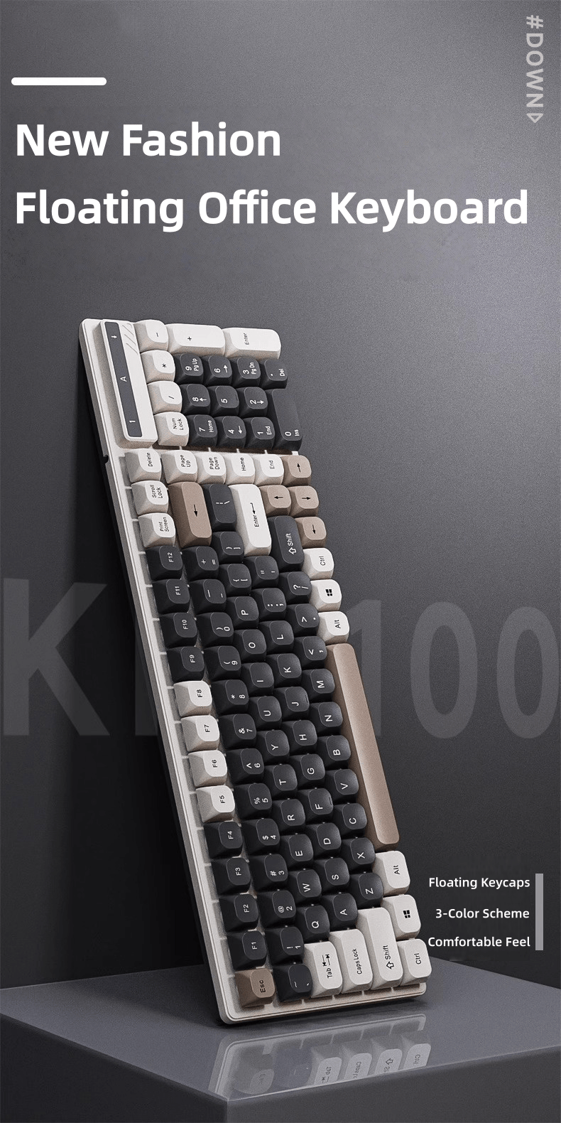 【MY STOCK】GEEX Suspended Mechanical Feel Keyboard And Mouse Set Wired ...