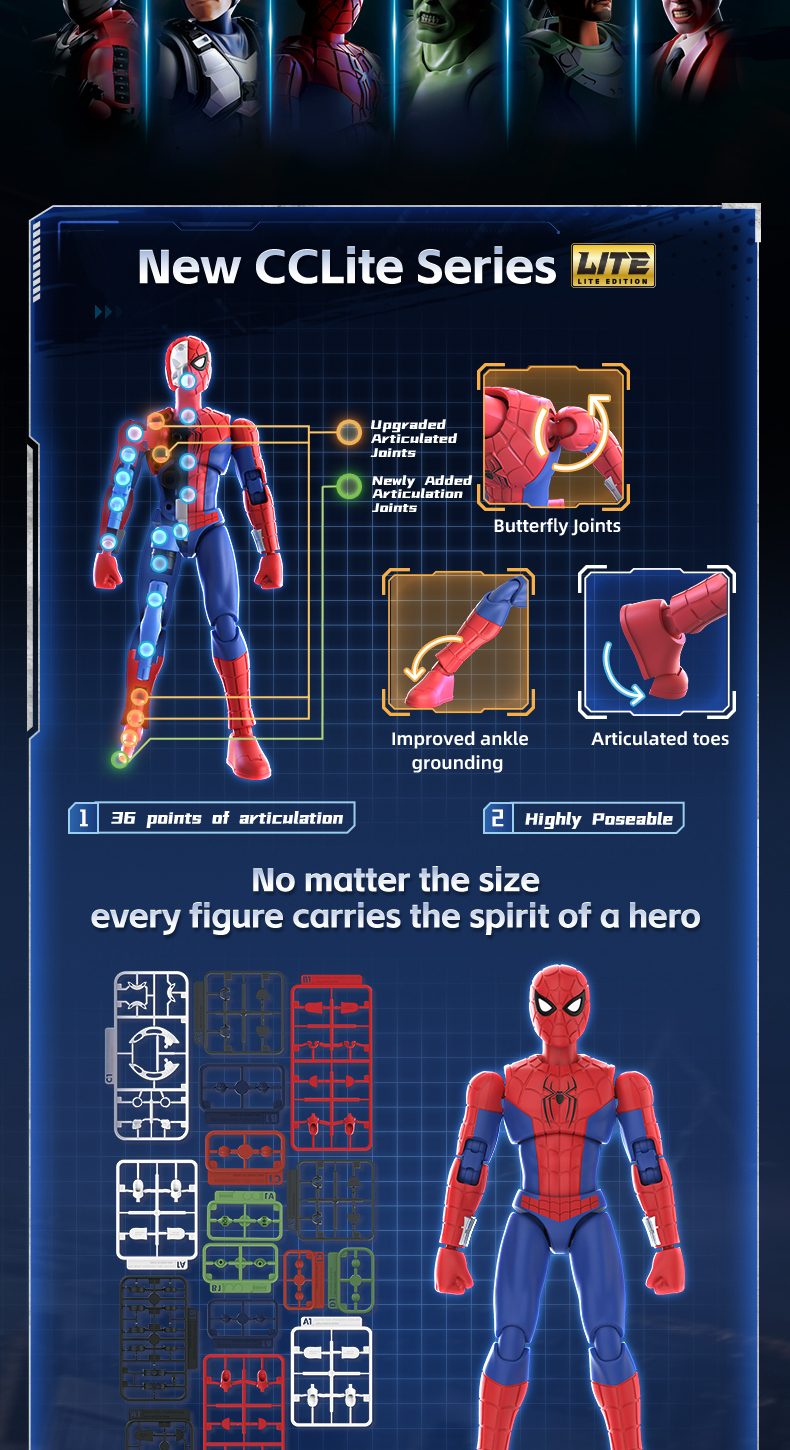 BLOKEES Marvel CC Lite01 Figure Spider Man Brand New Day Collectible ...