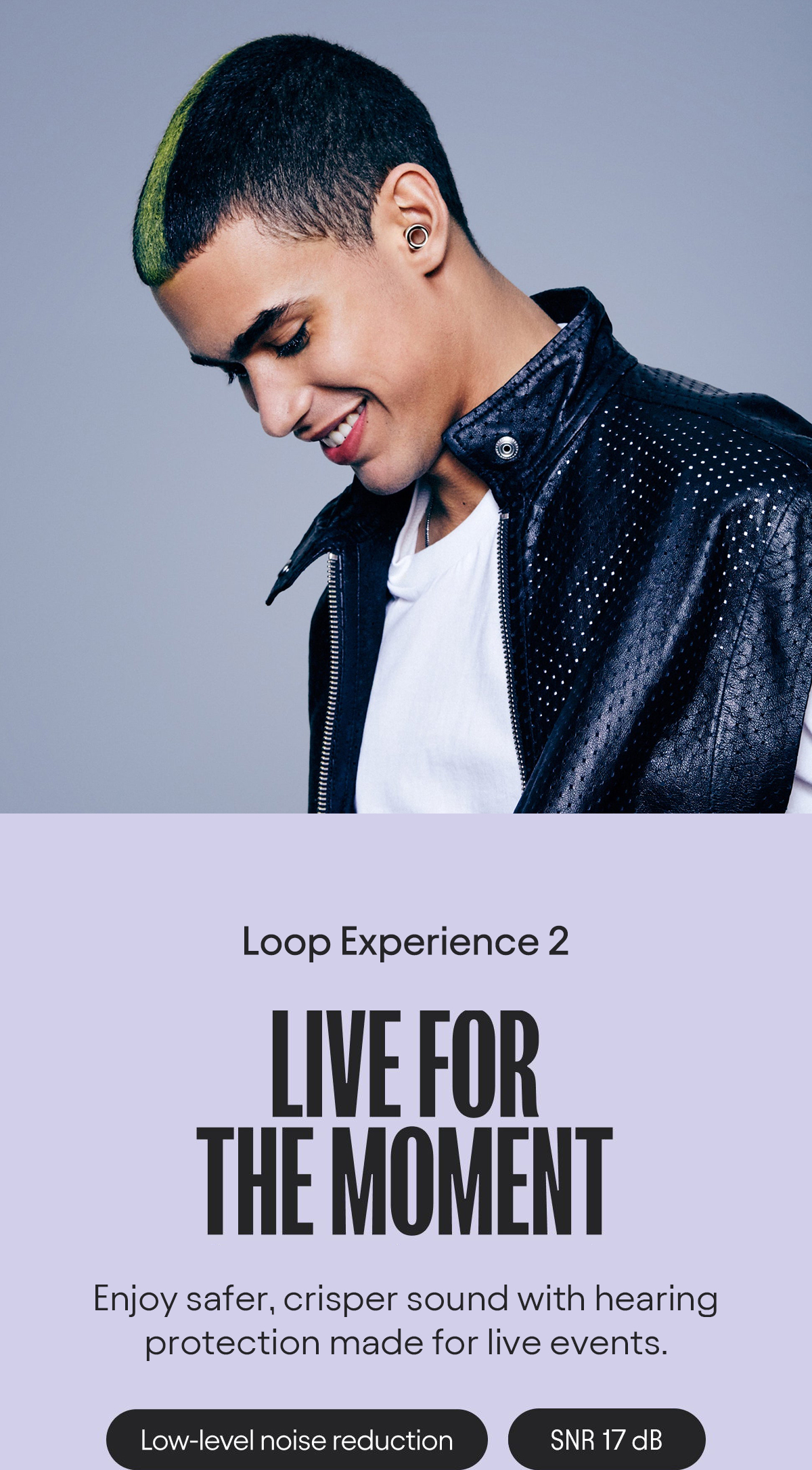 Loop Experience 2- Noise Reducing Earplugs (-17dB) for Focus, Parents ...