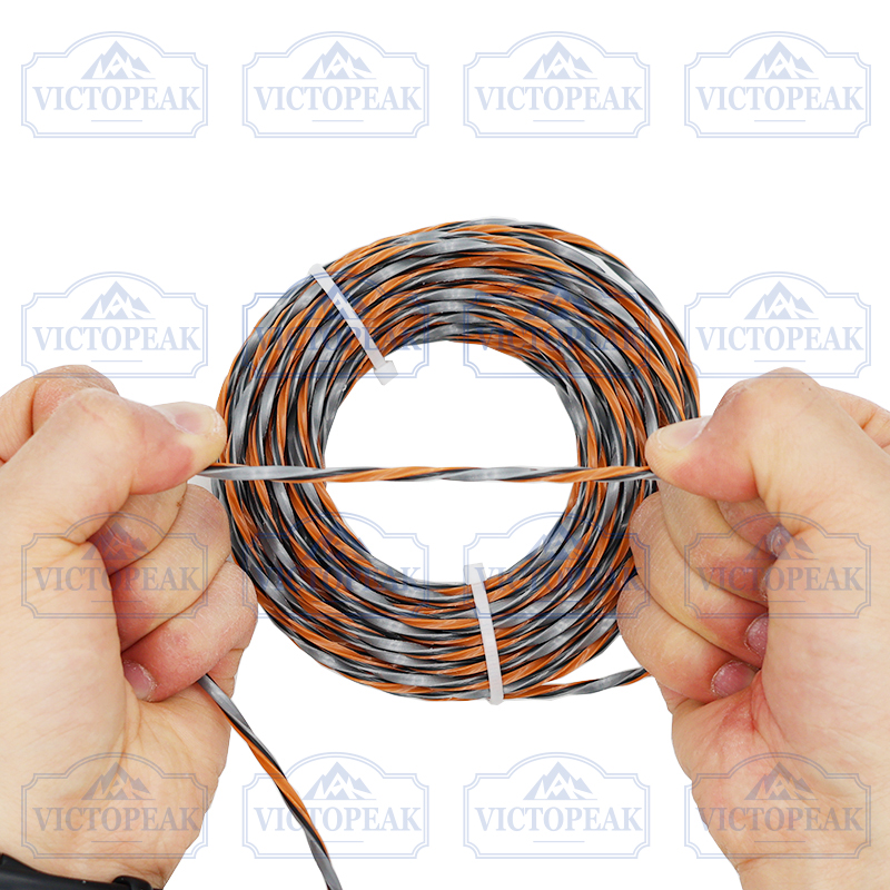 VICTOPEAK 2 Pieces Nylon Twisted 3.0mm Trimmer Line Weeding Line For ...