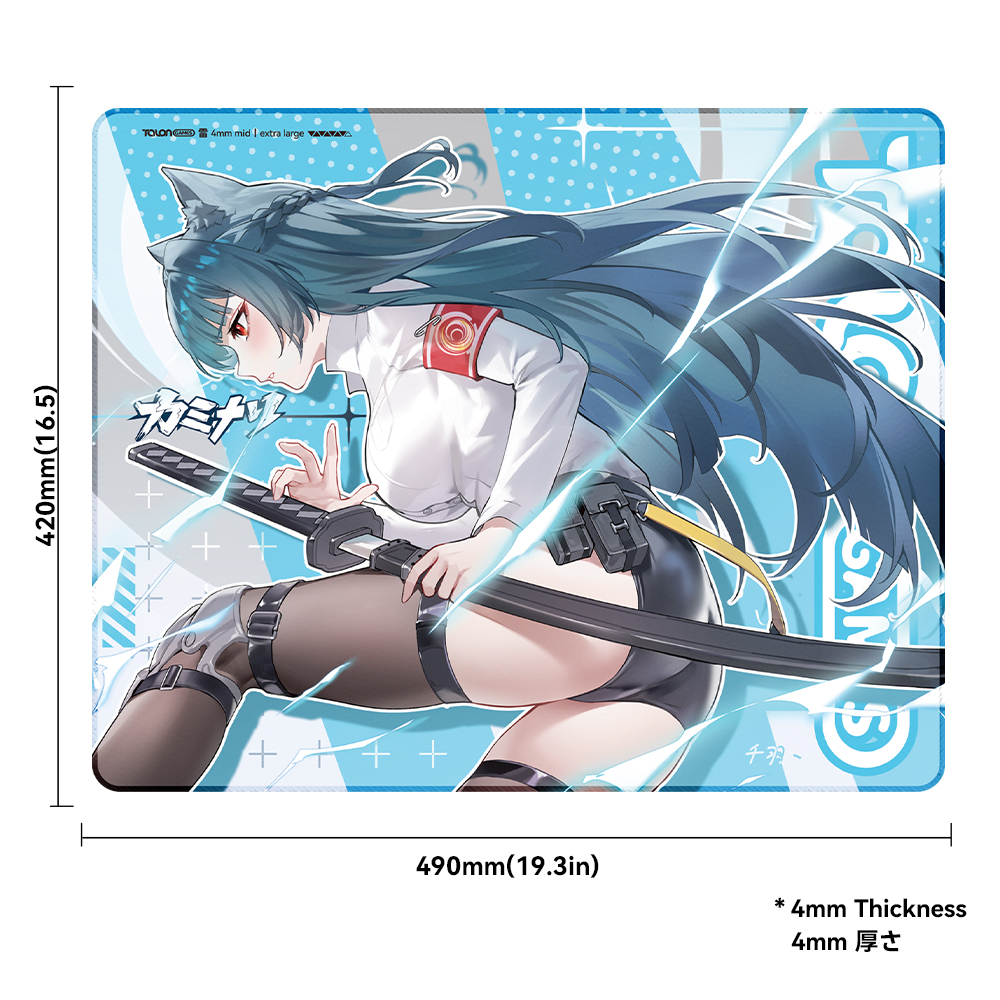 TALONGAMES eSports Gaming Mouse Pad, Rubber Base, Anime Design, High ...
