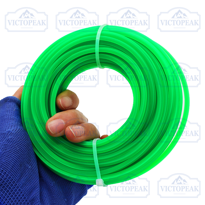 VICTOPEAK 3.0mm Square Green Grass Trimmer Line 15m Nylon Weed Cutting ...