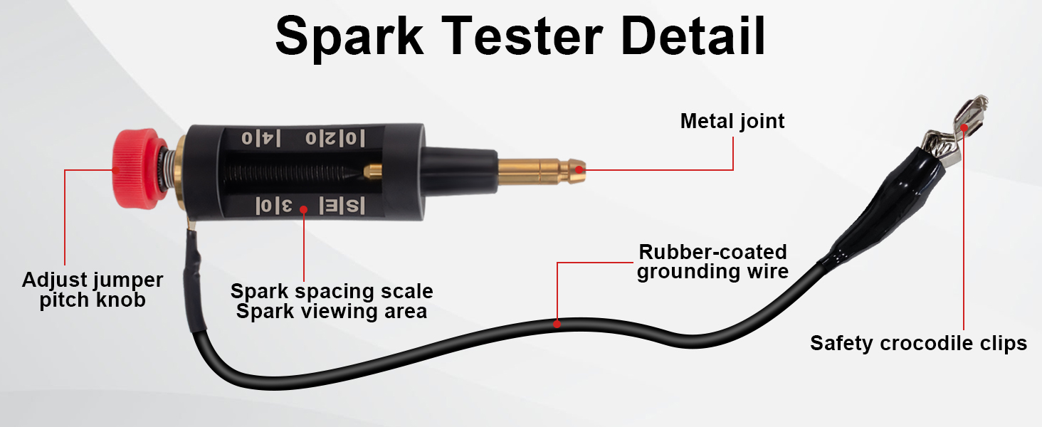 Spark Plug Tester Tool Adjustable Ignition Coil Pack Tester Autos ...