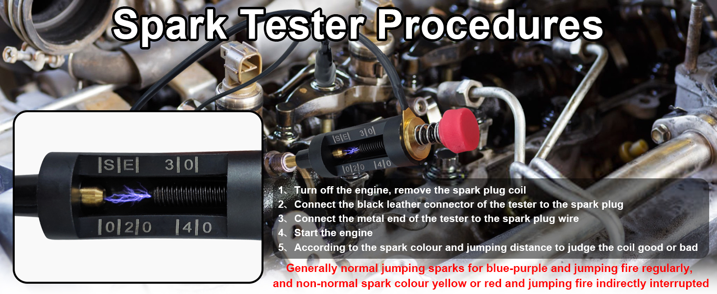 Spark Plug Tester Tool Adjustable Ignition Coil Pack Tester Autos ...