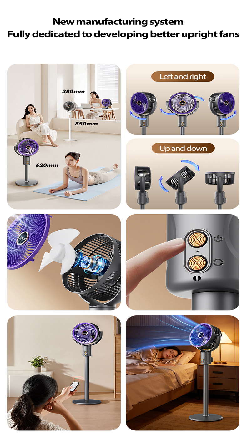 【10 Years Warranty】3D Air Circulation Fan | 3 Height Adjustable Beat ...