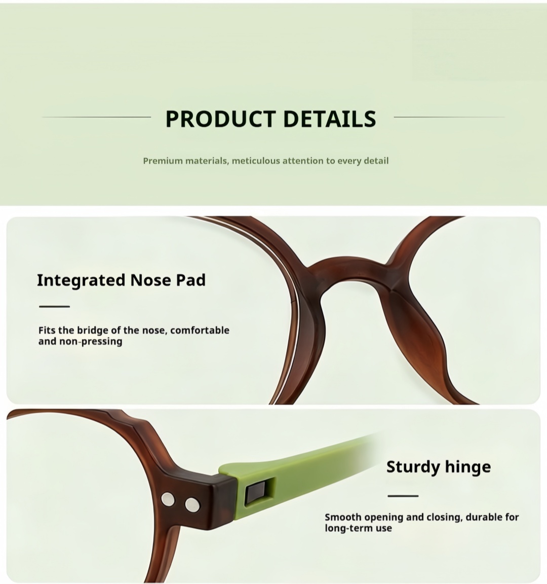 Reading Glasses Anti Cahaya Biru Perlindungan Skrin Bingkai Ringan ...