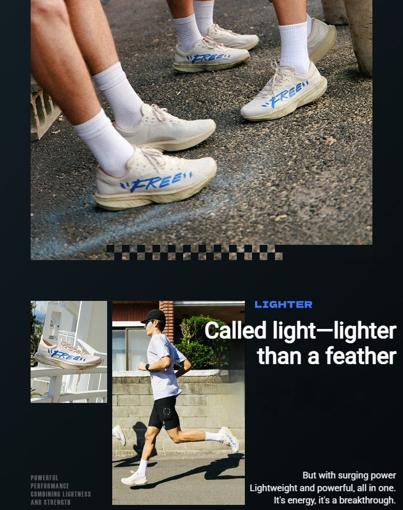 【10.10 Launch】Qiaodan WIND SL V2 Men Running Shoes Lightweight Quick ...