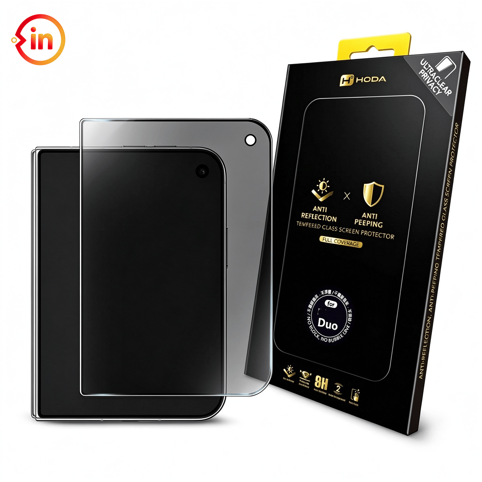 Hoda Screen Protector for iPhone Duo/18/17/16/15 Pro Max/Air -Anti ...