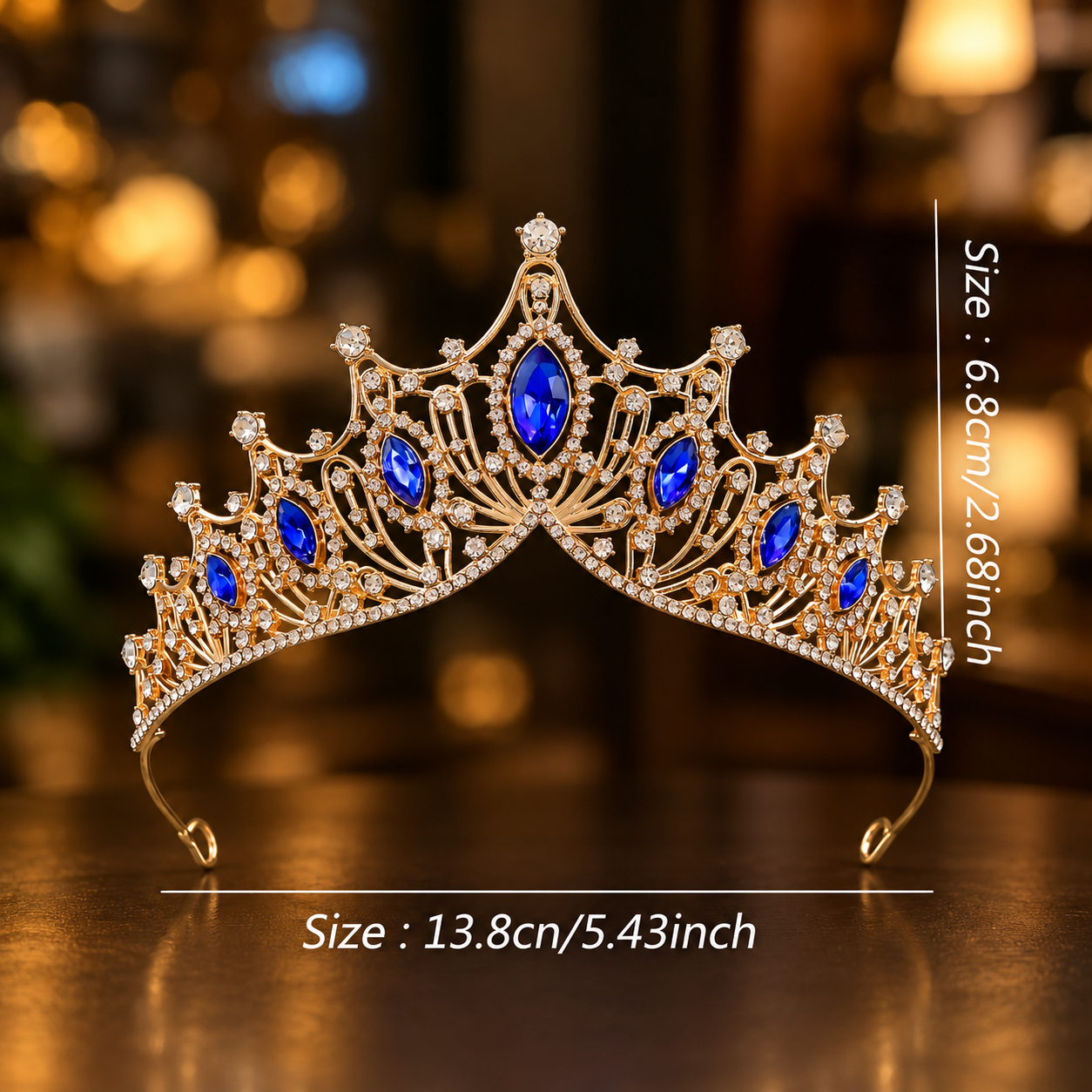Princess Crystal Crown Tiara for Women Girls Silver Wedding Headpiece ...