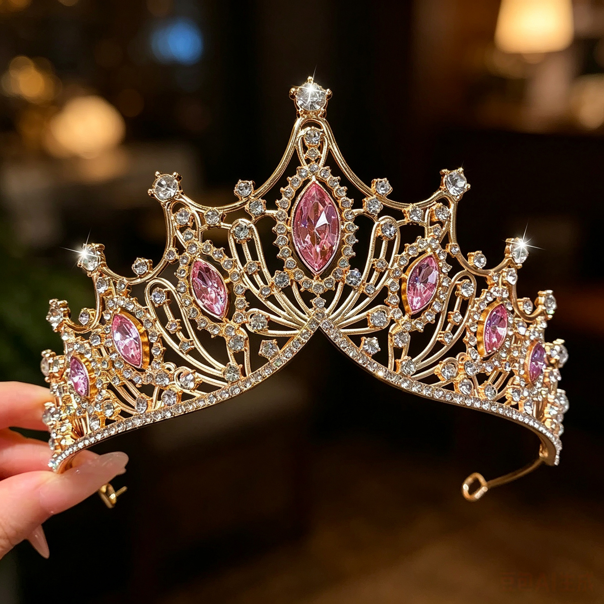 Princess Crystal Crown Tiara for Women Girls Silver Wedding Headpiece ...