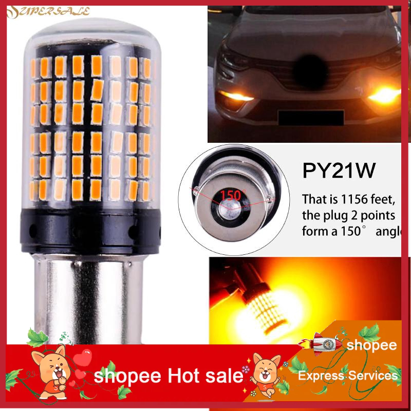 thumbnail image 2 of NATGIC BAU15S PY21W LED Amber Turn Signal Bulbs – CanBus Error Free, 4000LM, 2-Pack 2 of 14