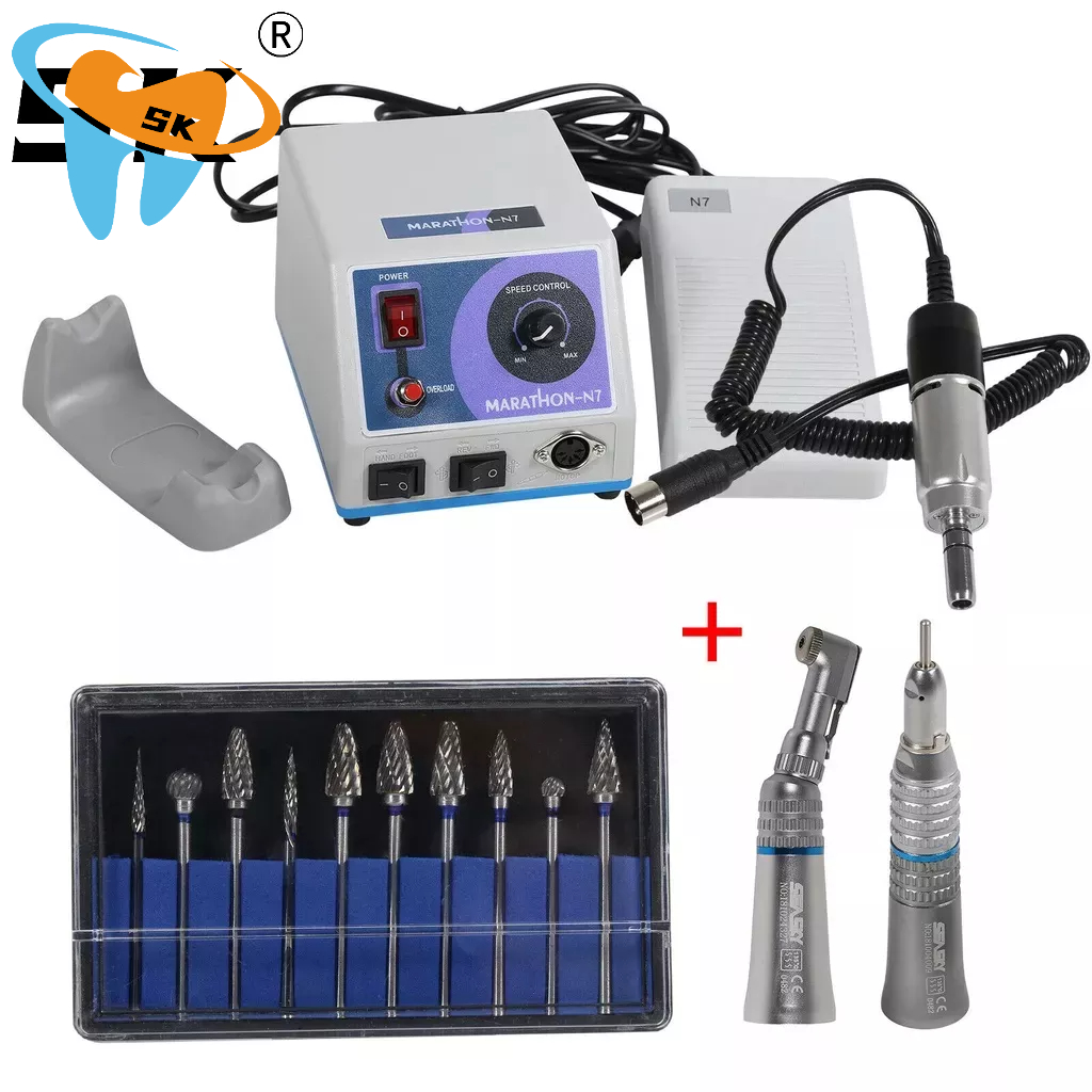 Dental Lab Marathon Micromotor N7 220v Electric Motor Polishing Contra ...