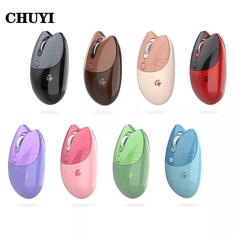 CHUYI Wireless Mouse Mute Mouse Silent MOFII Dual Mode Mouse Bluetooth ...
