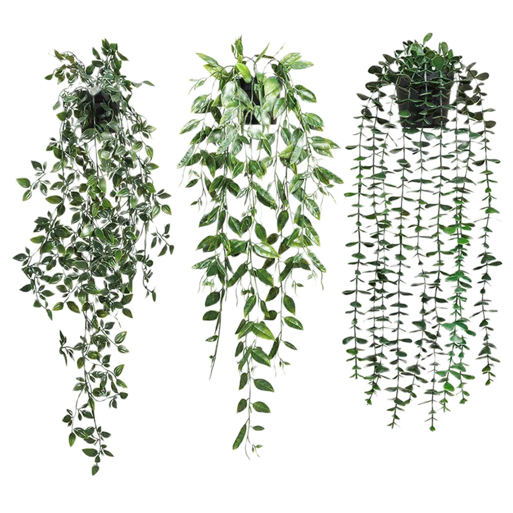 TOP Real Touch Artificial Ivy Leaves Office Decoration Garland Plants