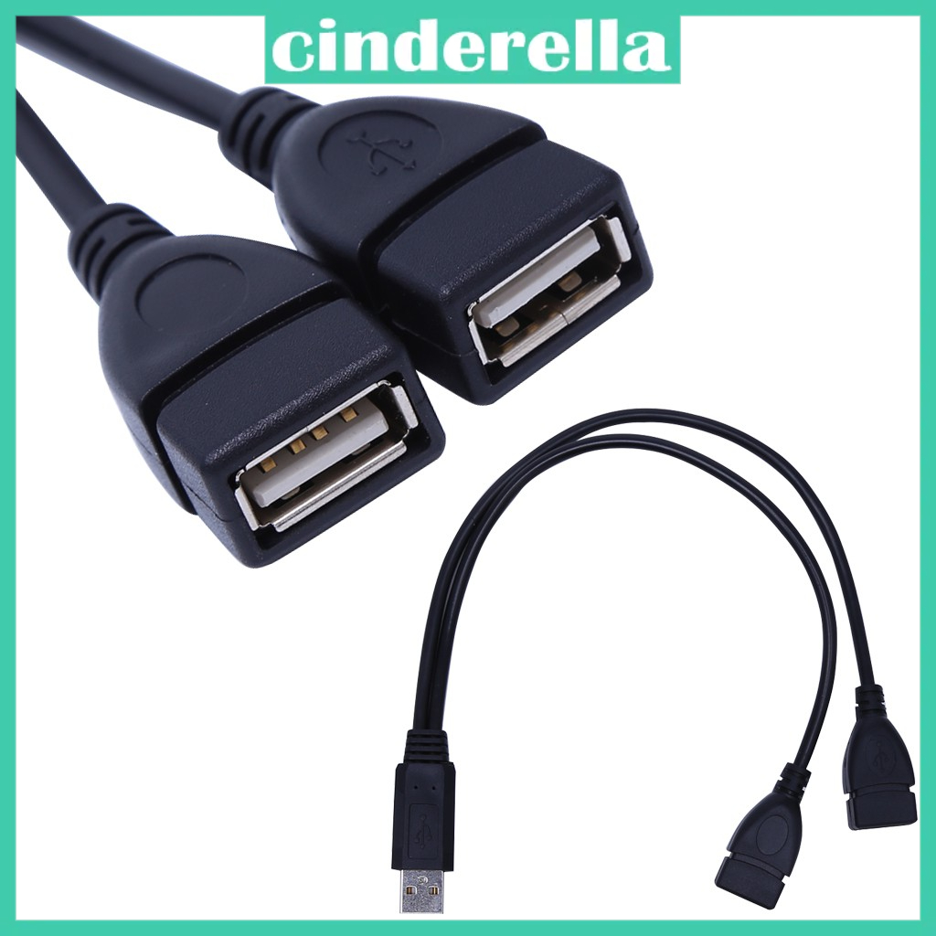 USB 3.0 Female To Dual USB Male 2.0 Y Extension Splitter Extra Power Data  Cable