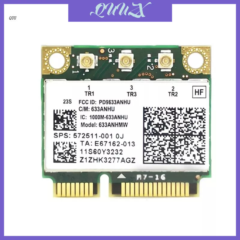 QUU 5G 6300AGN 802.11AN 900Mbps Wifi Adapter Mini PCI-E Wireless Card ...