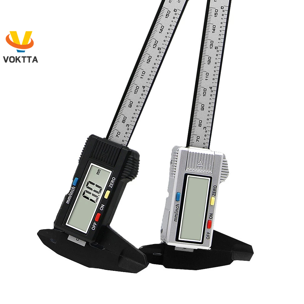 VOKTTA 150mm Electronic Digital Caliper Carbon Fiber Dial Vernier