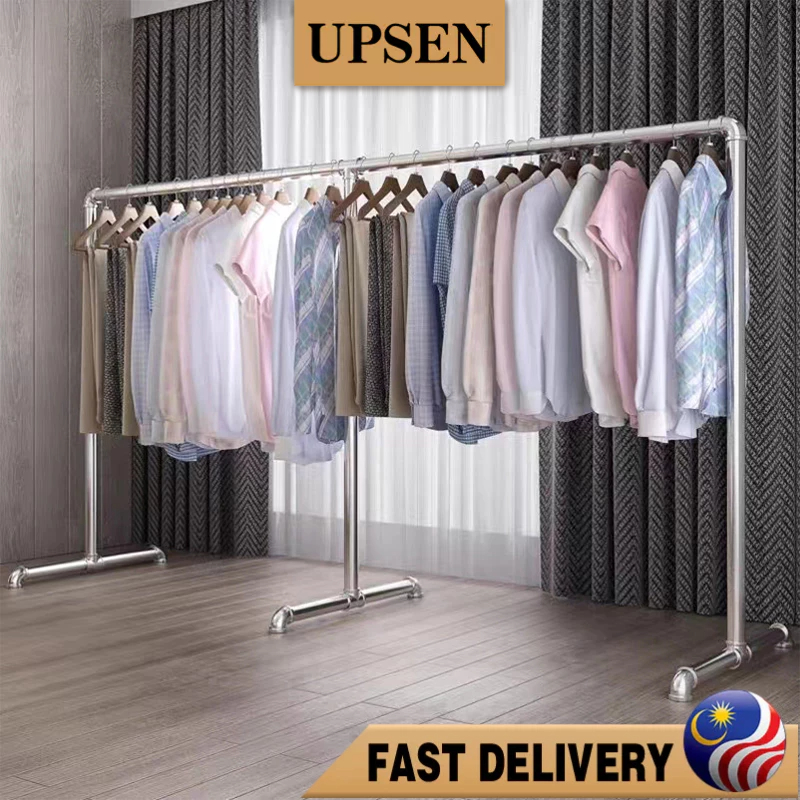 1m3m iron clothes rack/stainless steel clothes hanger drying rack